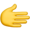 Rightwards Hand emoji on Apple